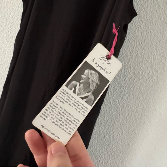 Gibson Naples Swing Halter Dress Small HI SUGARPLUM! Collab NEW Quiet Luxury - Picture 6 of 13